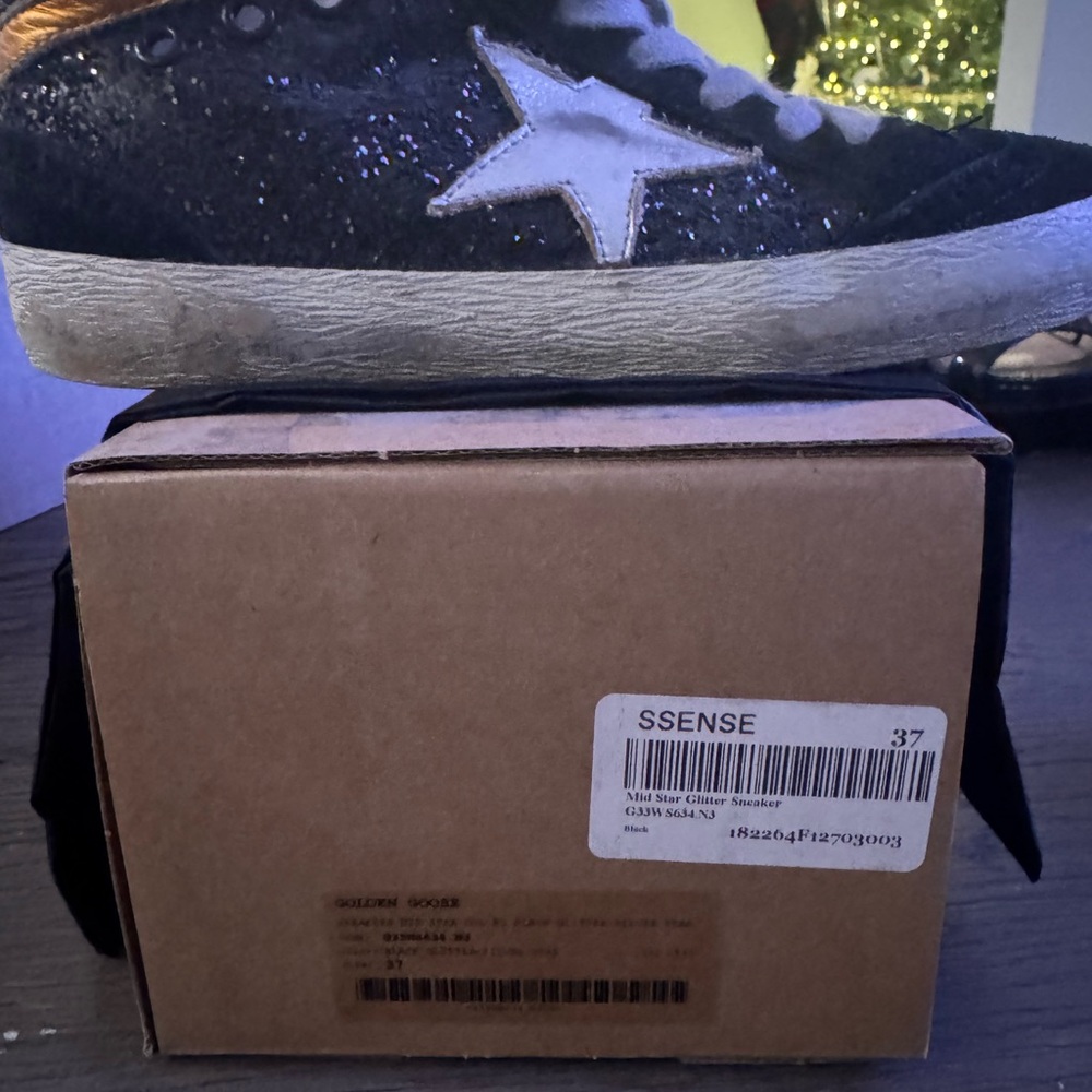 Golden Goose Glitter Mid Star Sneakers